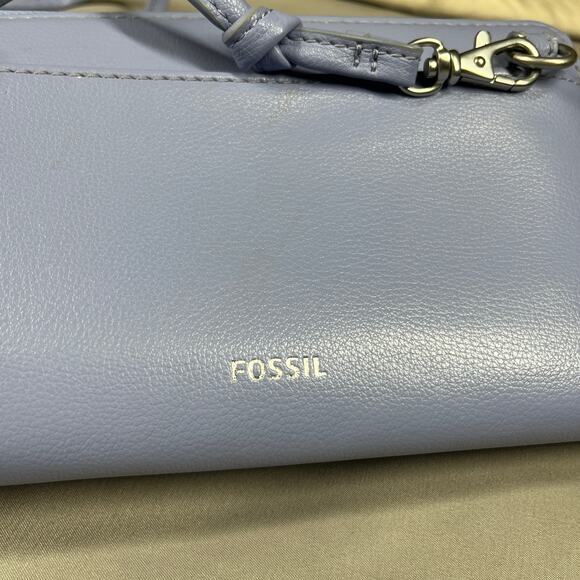 Fossil Faye String Wallet Crossbody Lavender with Removable Crossbody Strap - Picture 7 of 15